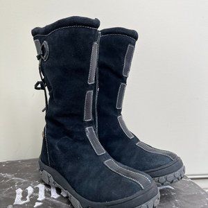 Naturino Big Girls Rain Step Waterproof  Fashion Boots - Navy EU 32